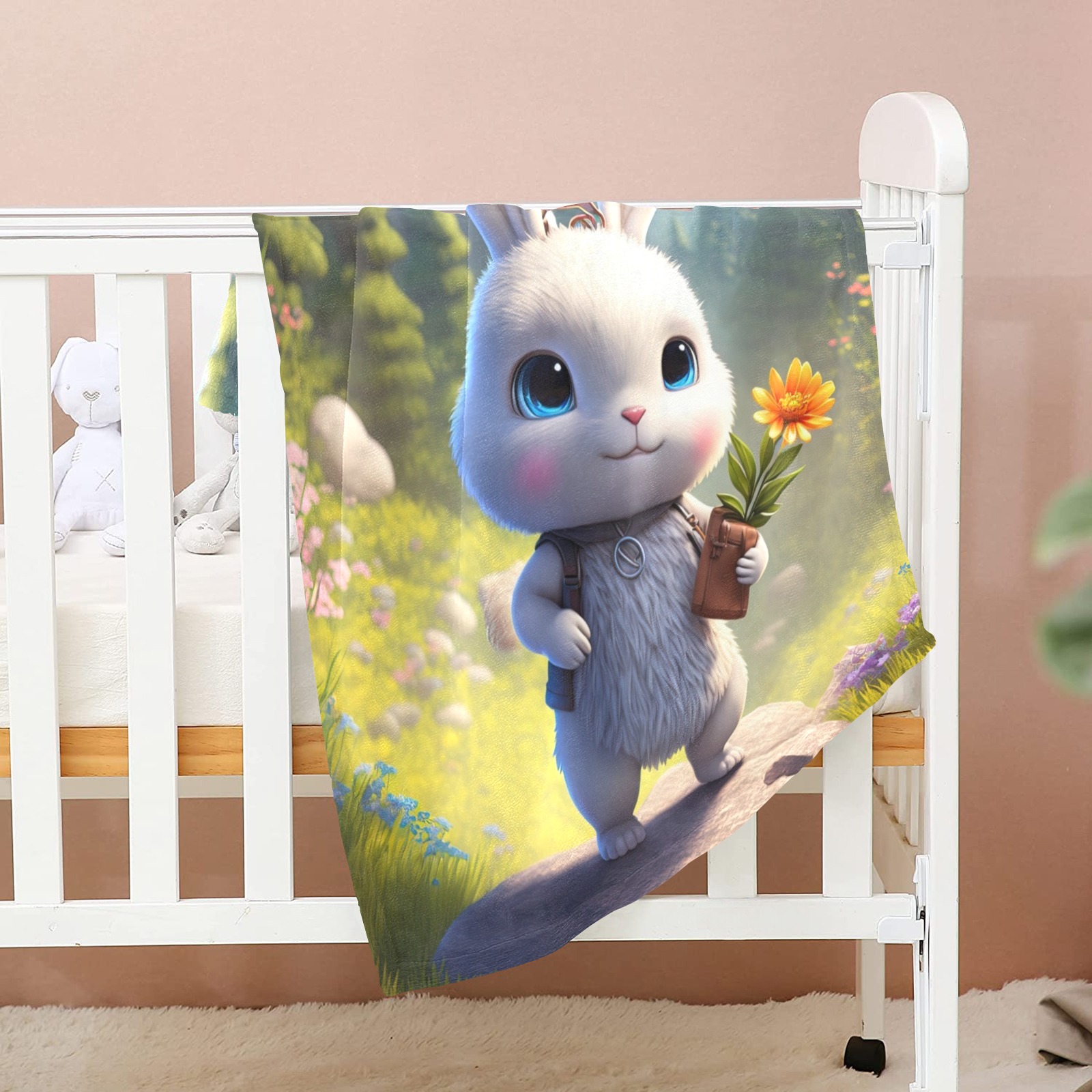 bunny Baby Blanket 30"x40"