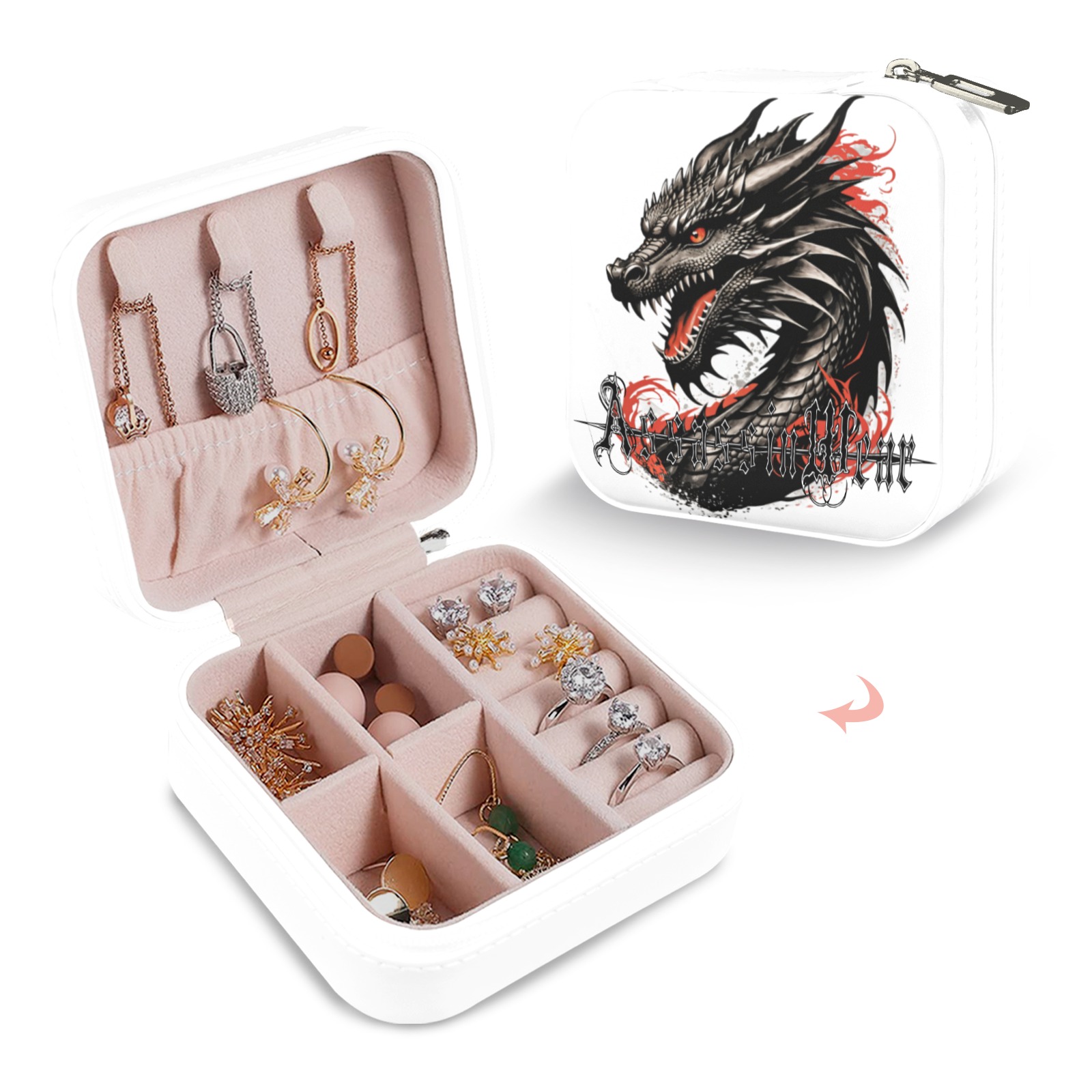 dragon 83743 Jewelry Box Custom Printed Travel Jewelry Box