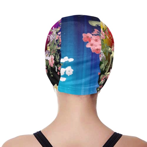Flora Rainbow Swim Cap