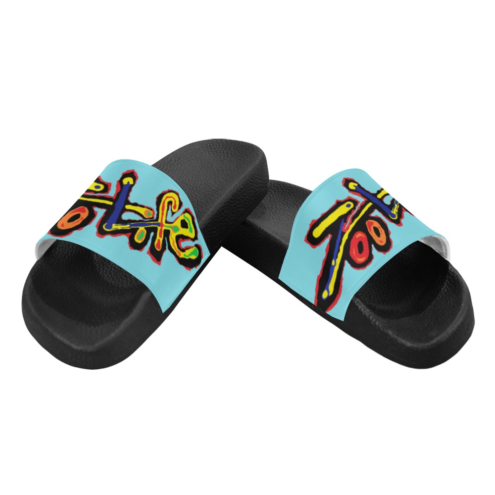 ZL.LOGO.tourq Women's Slide Sandals (Model 057)