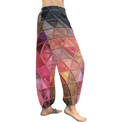mosaic triangle 3 Women's All Over Print Harem Pants (Model L18)