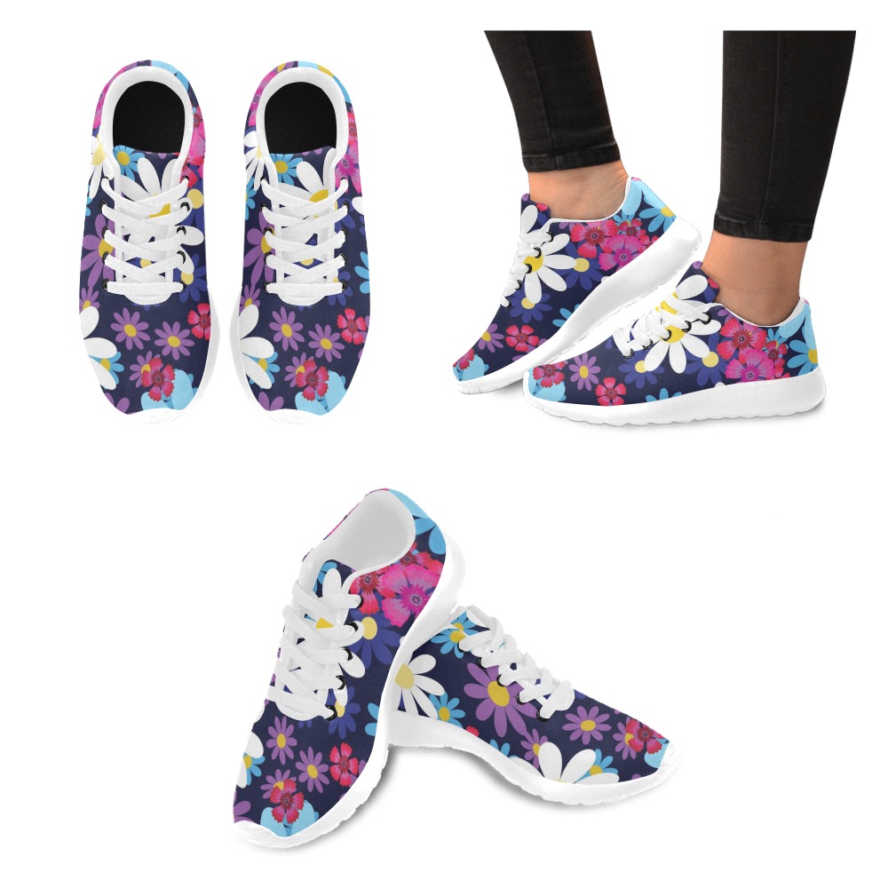 Hippy Flower Power #2 Men’s Running Shoes (Model 020)