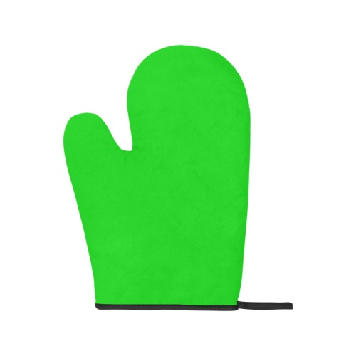 Merry Christmas Green Solid Color Oven Mitt & Pot Holder