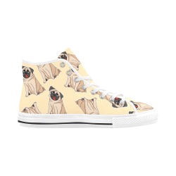 Pugs Cream Vancouver H Women's Canvas Shoes (1013-1)