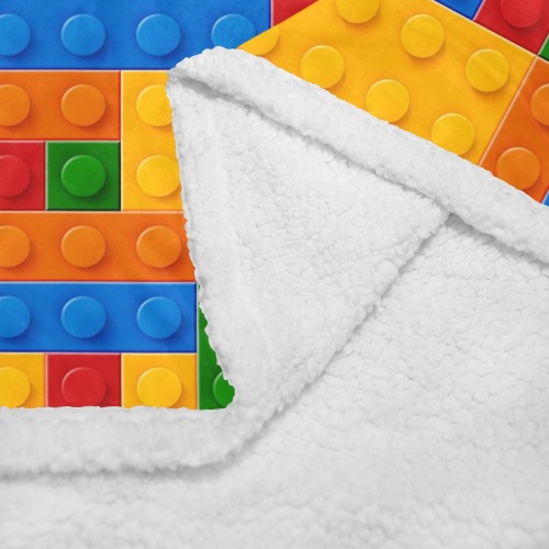 lego Double Layer Short Plush Blanket 50"x60"