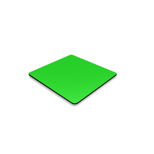 Merry Christmas Green Solid Color Square Coaster