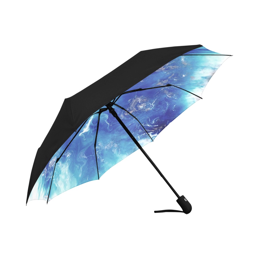 Encre Bleu Photo Anti-UV Auto-Foldable Umbrella (Underside Printing) (U06)