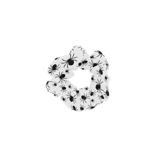 Spiders - White Background All Over Print Hair Scrunchie