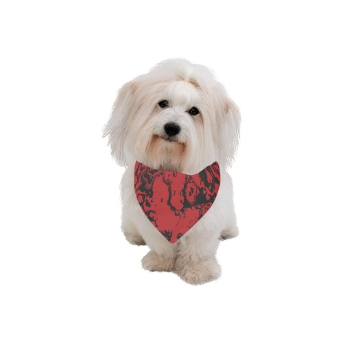 'Deep red' dog bandanna Pet Dog Bandana/Large Size