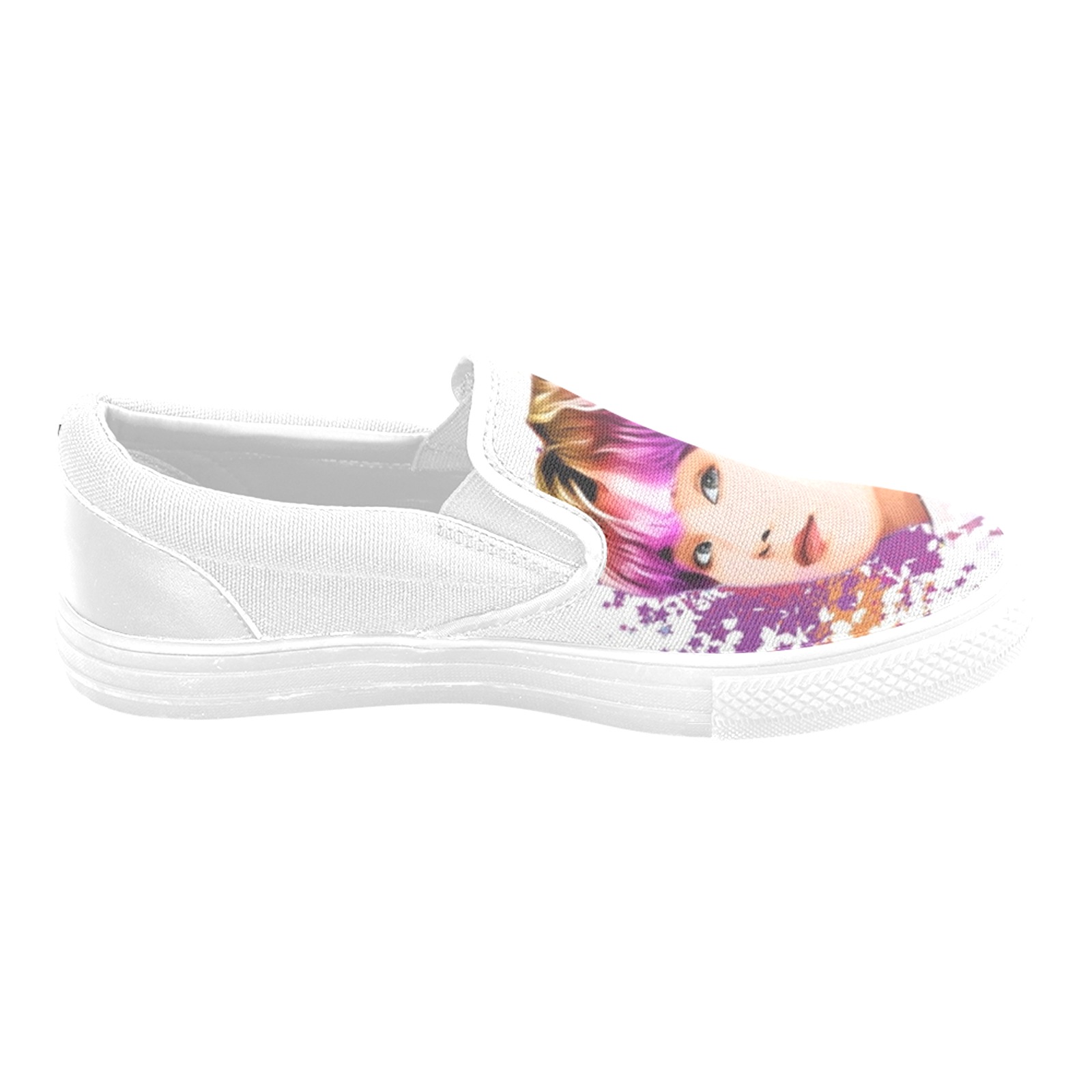 SUGA Women's Unusual Slip-on Canvas Shoes (Model 019)