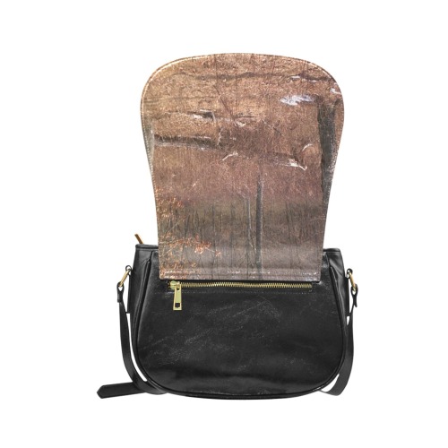 Falling tree in the woods Classic Saddle Bag/Small (Model 1648)
