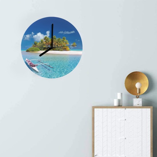 polynesia MDF Wall Clock