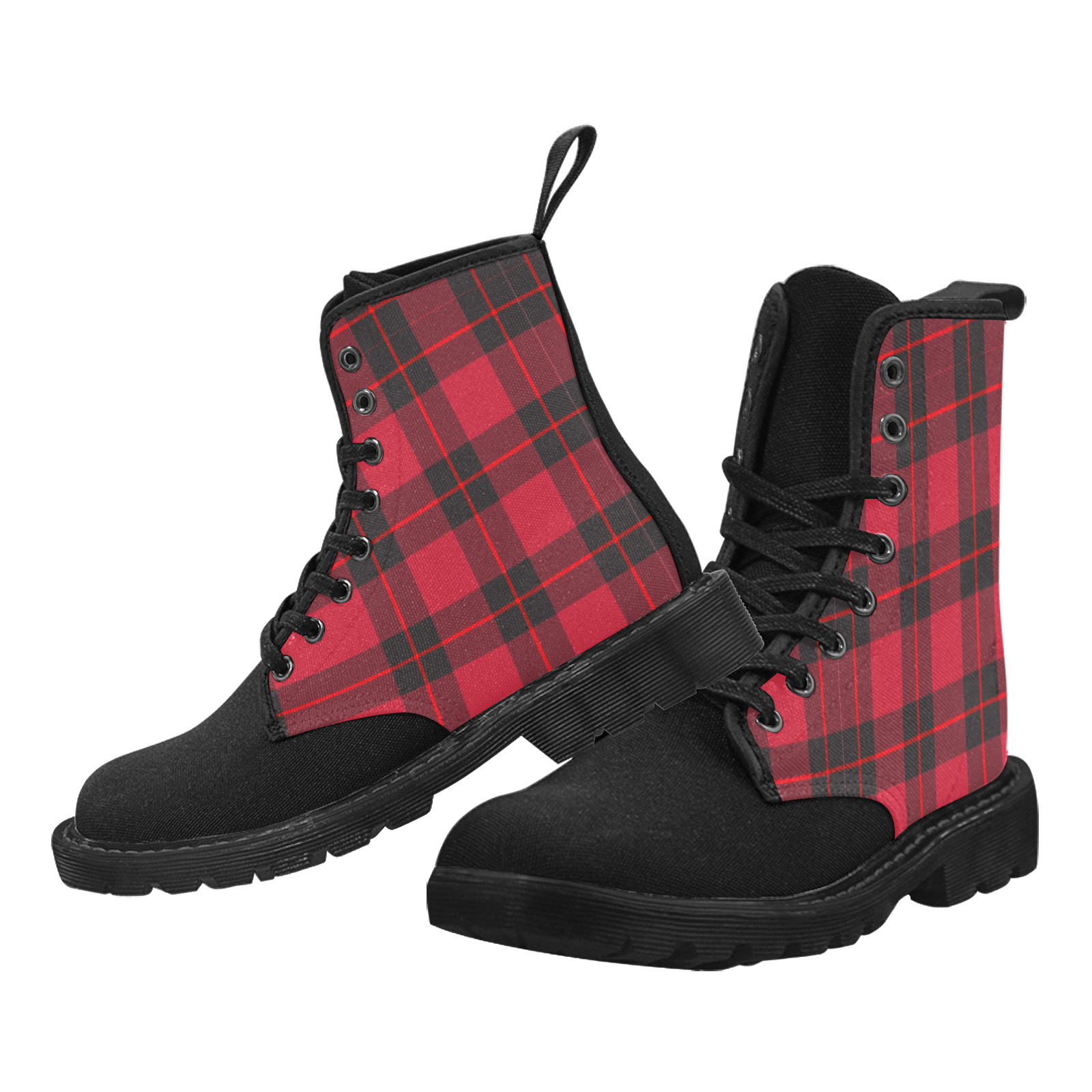 HIGHLANDESS Martin Boots for Women (Black) (Model 1203H)