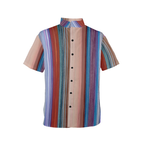 Altered Colours 1537 Men's Stand-Up Collar Short Sleeve Shirt