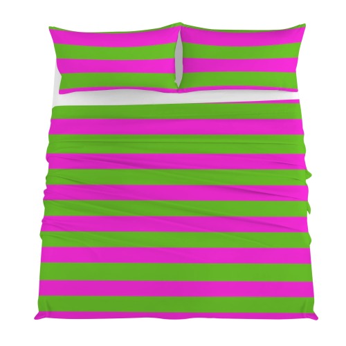 Pink Green Stripes