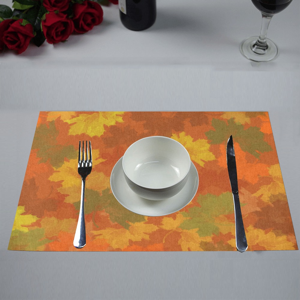 Fall Leaves / Autumn Leaves Placemat 12''x18''