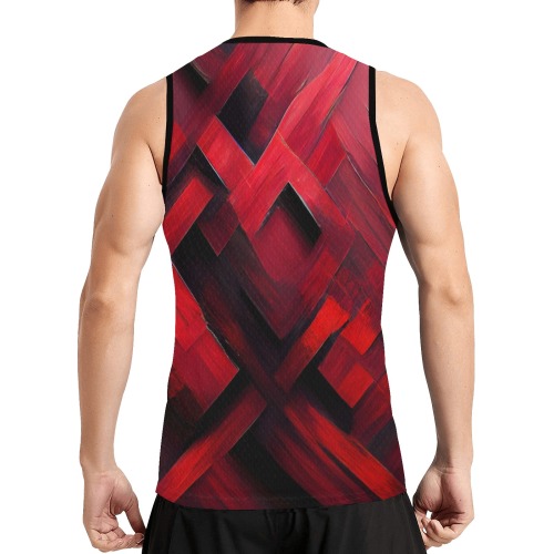 red diamond All Over Print Basketball Jersey