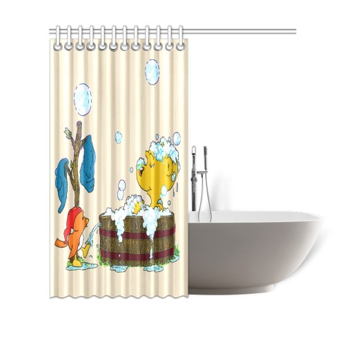 Ferald's Bubble Bath Shower Curtain 69"x70"