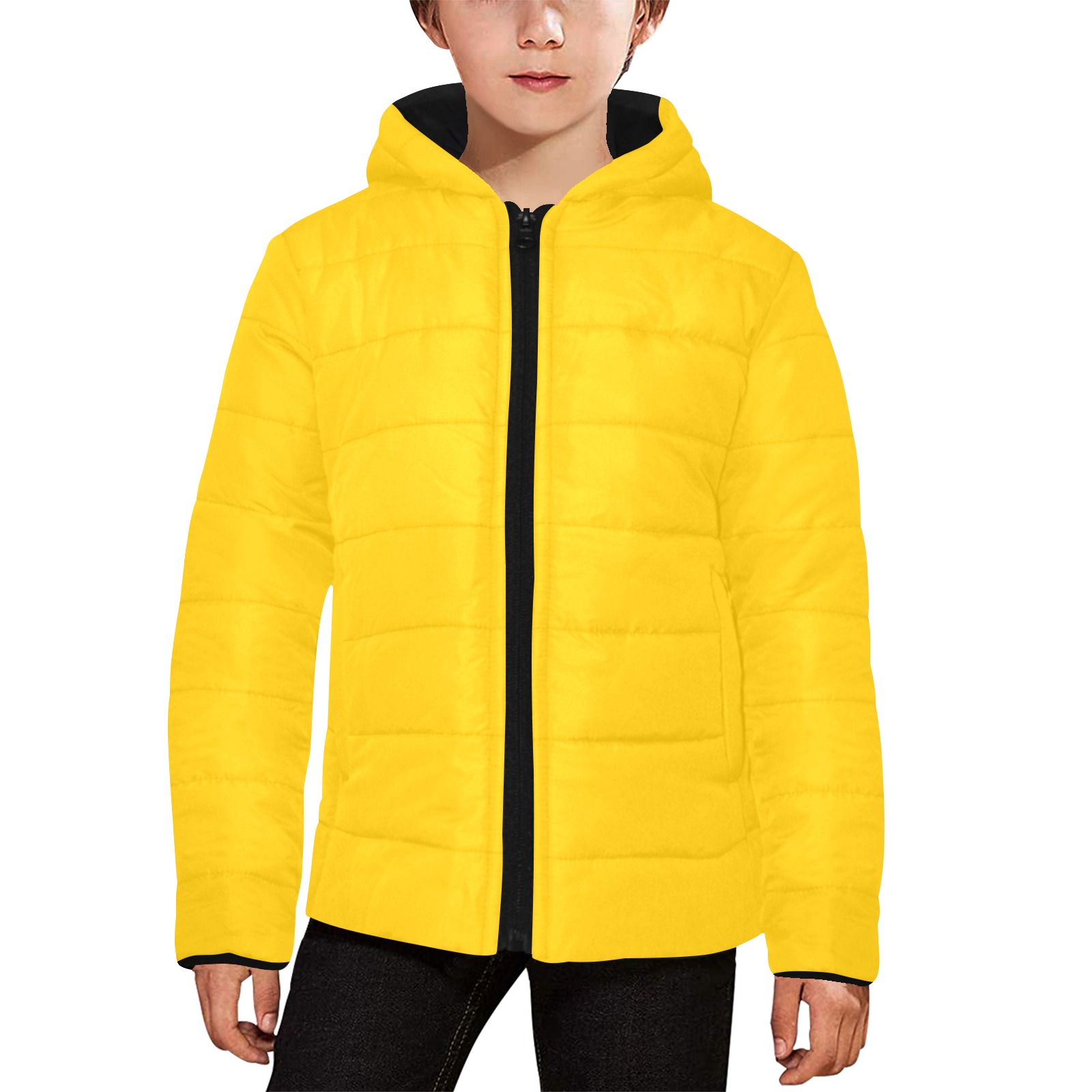 color mango Kids' Padded Hooded Jacket (Model H45)