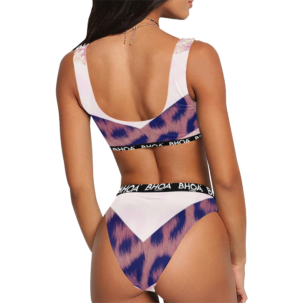 BHOA Sport Top & High-Waisted Bikini Swimsuit (Model S07)