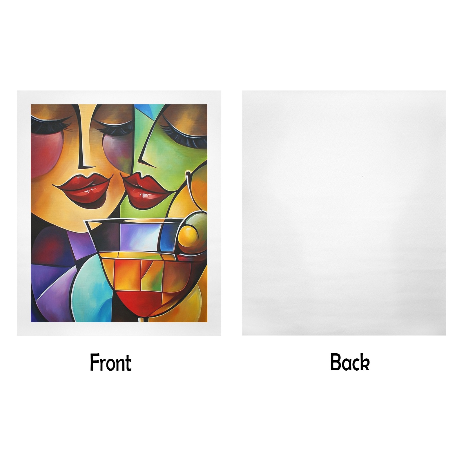 Abstract Portraits b 4 Art Print 20"x24"