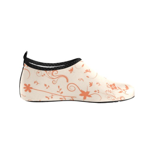 Delicate Flowers Coral Men's Slip-On Water Shoes (Model 056)