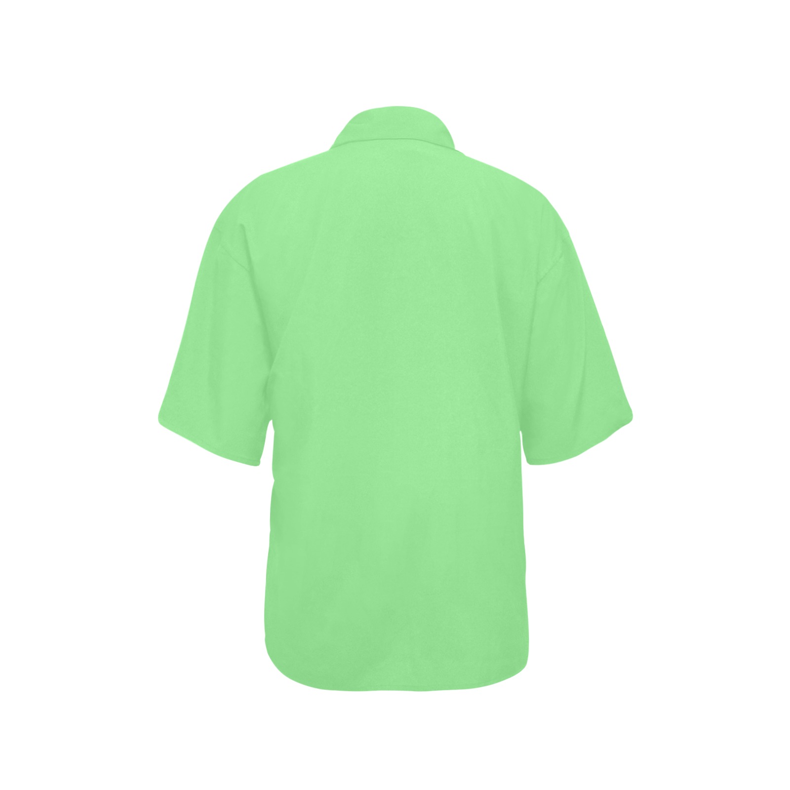 color light green All Over Print Hawaiian Shirt for Women (Model T58)