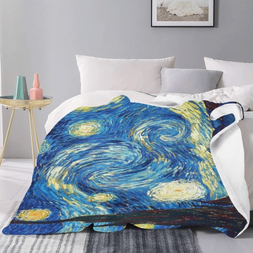Van Gogh's Starry Night Ultra-Soft Micro Fleece Blanket 60"x80" (Thick)