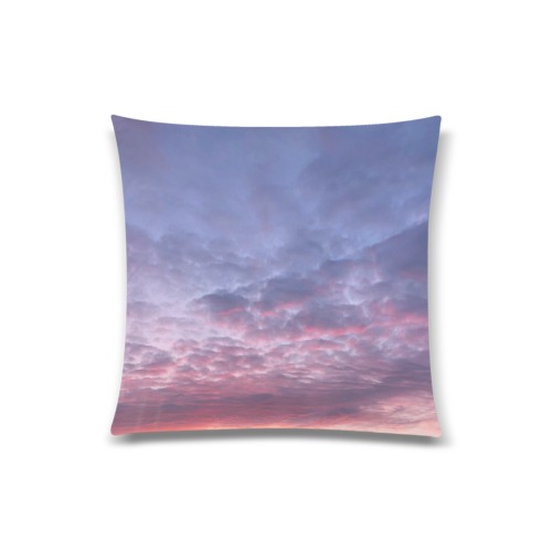 Morning Purple Sunrise Collection Custom Zippered Pillow Case 20"x20"(Twin Sides)