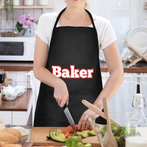 Baker Waterproof Apron for Women (Vinyl Heat Transfer)