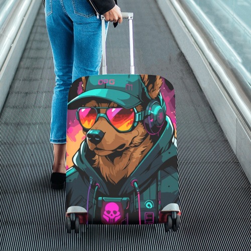 Dog punk Luggage Cover/Medium 22"-25"