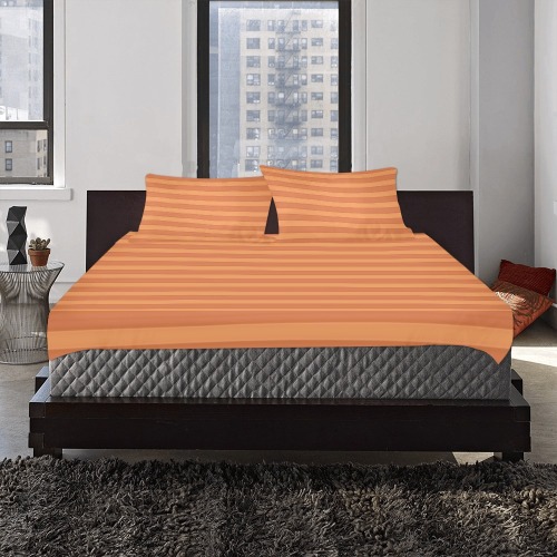Mango Stripes 3-Piece Bedding Set