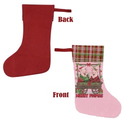 Merry Pigmas Sequin Christmas Stocking