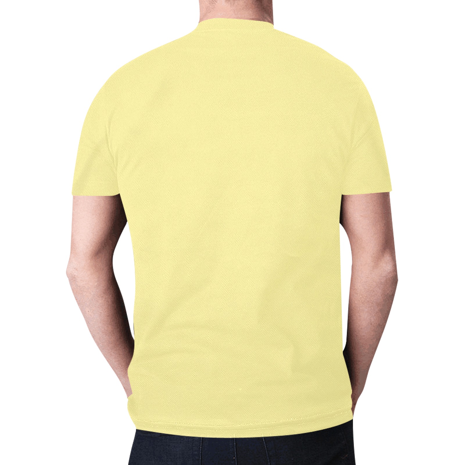 Raven Sugar Skull Light Yellow New All Over Print T-shirt for Men (Model T45)