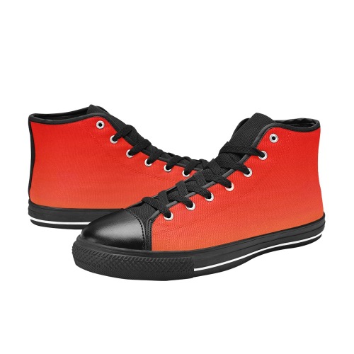 rainbow redb High Top Canvas Shoes for Kid (Model 017)