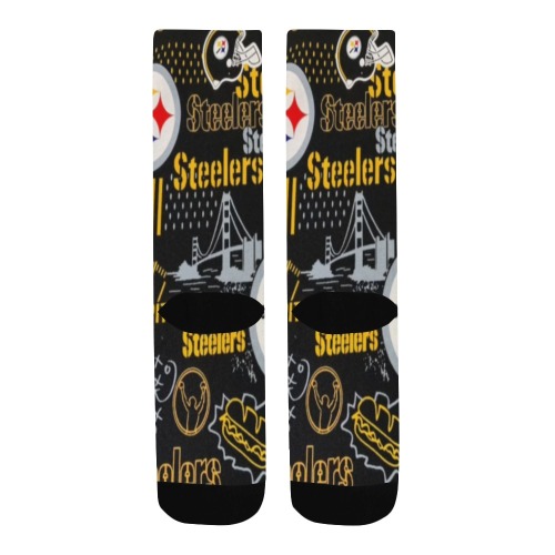 Steelers Men's Custom Socks