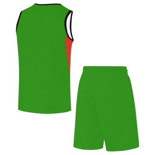 Flag_of_Zambia.svg Basketball Uniform with Pocket