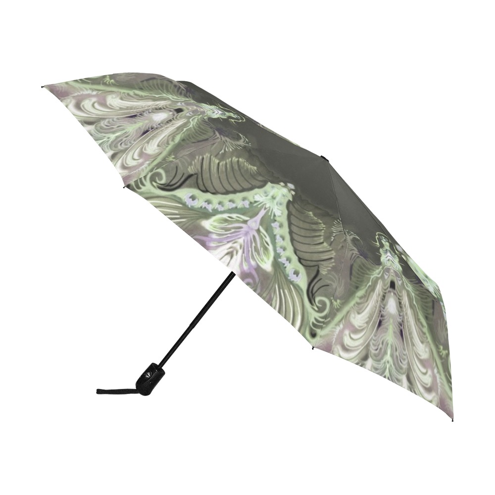 dragon flowers10 Anti-UV Auto-Foldable Umbrella (U09)