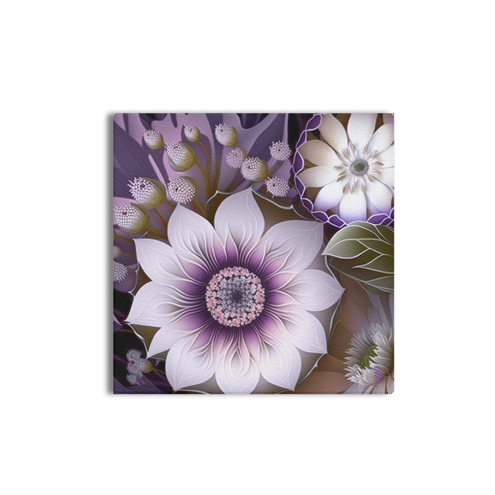 April Showers bring May Flowers Upgraded Canvas Print 16"x16"