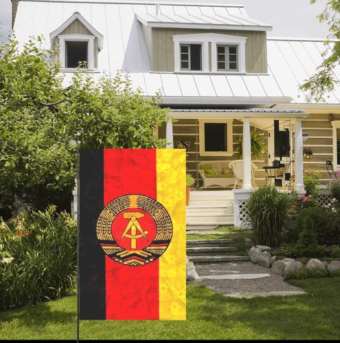 East Germany DDR by Nico Bielow Garden Flag 36''x60'' (Two Sides Printing)