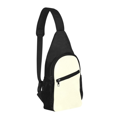 color light yellow Chest Bag-Front Printing (Model 1719)