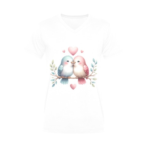 valentines day Men's V-Neck T-shirt (USA Size) (Model T10)