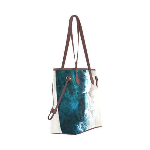 Ocean And Beach Clover Canvas Tote Bag (Model 1661)
