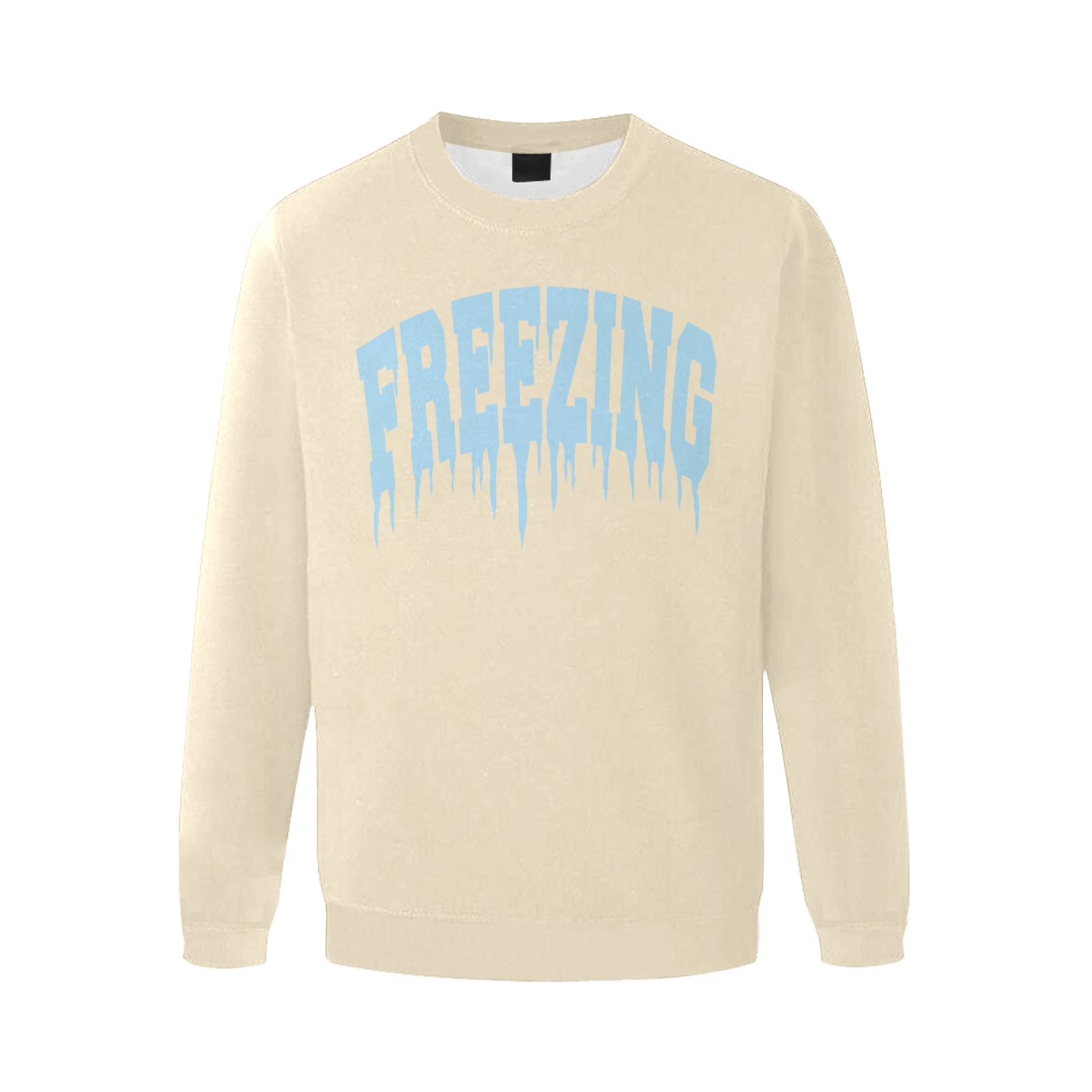 Freezing Men's Oversized Fleece Crew Sweatshirt (Model H18)