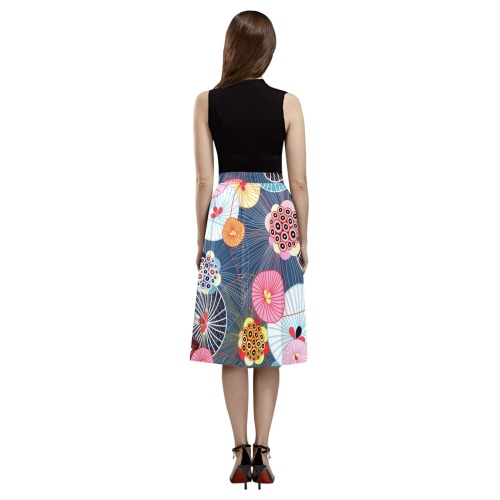 bb ftdjm Mnemosyne Women's Crepe Skirt (Model D16)