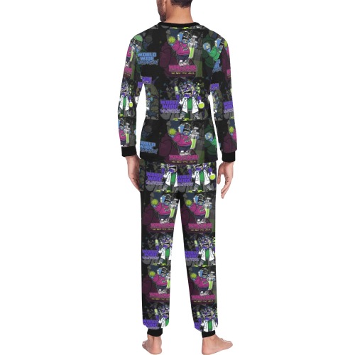 wwcfam Men's All Over Print Pajama Set