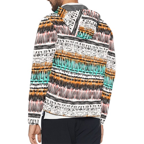 Abstract modern path stripes-964 Unisex All Over Print Windbreaker (Model H23)