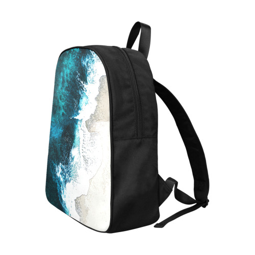 Ocean And Beach Fabric School Backpack (Model 1682) (Large)
