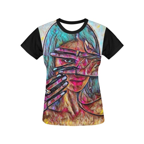 626330 All Over Print T-Shirt for Women (USA Size) (Model T40)