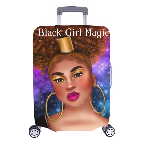 blackgirl magic Luggage Cover/Large 26"-28"